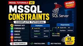 Master SQL Server Tutorial 5 : Constraints : Not Null, Unique, Check & Default