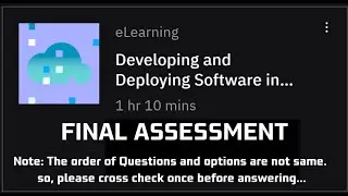 Final Assessment || Developing and Deploying Software in the Cloud 