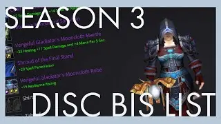 TBC Priest BIS List (Arena Season 3)