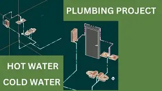 Water Piping PART 3. Hot Water. 3D Views. Cold Water. Revit Plumbing. 3D Coordination. Keep It Real