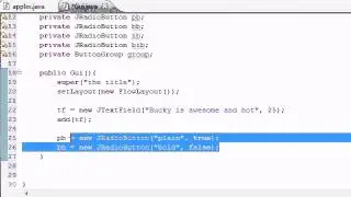 Java Programming Tutorial   66   JRadioButton