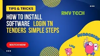 HOW TO INSTALL SOFTWARE LOGIN TN TENDERS SIMPLE WAY