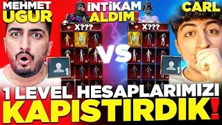 MEHMET UĞUR'UN 1 LEVEL DESTANSI HESABI İLE KENDİ 1 LEVEL DESTANSI HESABIMI KAPIŞTIRDIM❗ -PUBG Mobile
