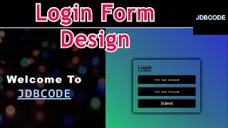 Login Form Design | HTML and CSS || JDBCODE