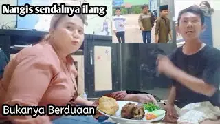 Bukber Malah sendalnya ilang !! Buka puasa Berduaan pake Bebek Madura