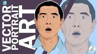Drawing Vector Portrait Practice Session in Affinity Designer 🎨