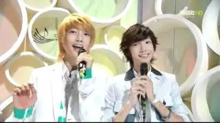 110618 Boyfriend [보이프렌드] Jo Twins Mc Cut At MusicCore~ (1)