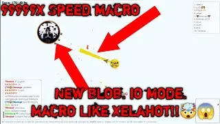 Blob.io Insane GamePlay! New macro mode!! Fastest macro!!!