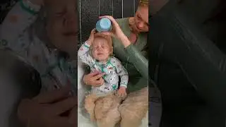 CUTE baby learns in bathtime #swimming #water #bathtime #baby #underwater #learntoswim #summer #pool
