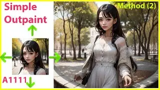 simple method for outpaint using stable diffusion A1111 | Method (2)