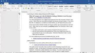 Using Microsoft Word to create a PDF using styles