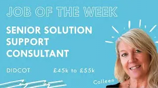 JOB OF THE WEEK: Senior Solution Support / Implementation Consultant
