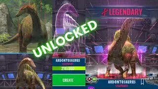 LET'S CREATE ARDONTOSAURUS LEGENDARY - ARDONTOSAURUS UNLOCKED - JURASSIC WORLD ALIVE GAME
