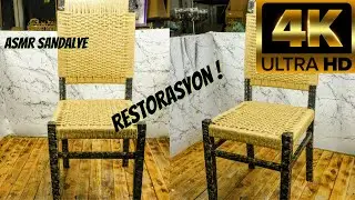 ASMR Sandalye Restorasyon Nasıl Yapılır ? Sandalye Boyama | Mobilya Yenileme