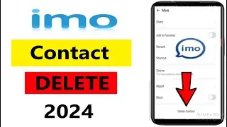 How To Delete Imo Contacts | Remove Imo Contacts | how to delete imo contacts number