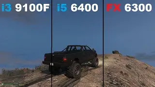 i3 9100F vs i5 6400 vs FX 6300