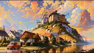AI Animation - Rural Countryside Transitioning to Vibrant City-scape - Stable Diffusion - Anime