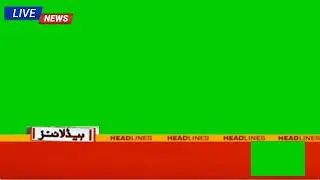 News lower third template YouTube green screen 