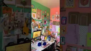 Lil tour of my home studio. 🌝👀✏️📚✨ #studiotour #homestudio #artstudio #homestudiotour #trinkets