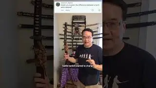 Tachi vs Katana