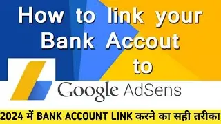 how to add bank account in adsense 2024 | how to add bank account on youtube 2024