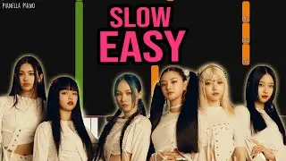 EVERGLOW - LA DI DA | SLOW EASY Piano Tutorial by Pianella Piano
