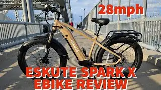 ESKUTE SPARK X Electric Bike Review / Ebike Range Test in North Jersey