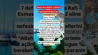islerin ters gidiyor ve Rizkin kapilaribana kapandi diyorsan #duanıngücü #shots #dua #namaz #almanya
