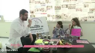 Anika, Esra dhe dentisti i fëmijëve Xheladin Ujkani, pastrojnë dhëmbët para kamerave - Klan Kosova