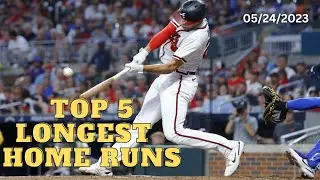 MLB Top 5 Longest Home Runs of the Day (05/24/2023), Including Matt Olson's 456 ft moon shot