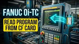 FANUC 0i-TC: How to READ/UPLOAD a program from CF memory card  into CNC memory
