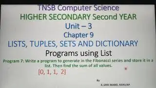 Program using list in python with Demo, Pare 14,  in Tamil, Chapter 9, Unit 3, A.Jaya Mabel Rani/AP.