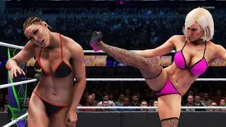 WWE 2K20 - Ronda Rousey vs. Lana - Royal Girl Fights 💜
