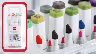 Dual-ended Markers 12 or 24 colors by Deli, Your Best Mate!