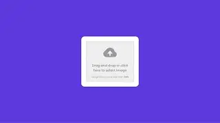 Drag And Drop Image Upload | HTML CSS Javascript