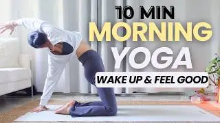 10 MIN MORNING YOGA STRETCH | Open & Energize Your Full Body - Beginner Friendly (Yoga With Nancy)