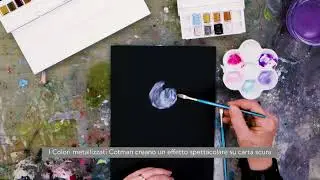 Tutorial - Utilizzo dei colori ad acquerello Cotman metallizati