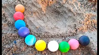 Marble Run ASMR | Sandbox vs Full Rainbow of Wooden Marbles