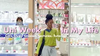 Uni Week In My Life☁️👩🏾‍💻: Cafe Study Sesh, Lectures, Tutorials, etc.| Computer Science Student