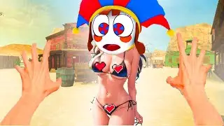 Pomni Love Story in Western City! Amazing Digital Circus | Garry's Mod