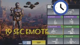 Season 1-2021 Battle Pass Emote Longest time in CODM 