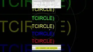 T circle command In AutoCAD