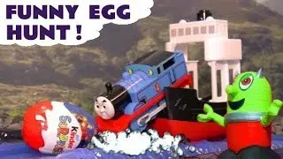 Thomas Big World funny Egg Hunt with Toy Trains and the Funlings