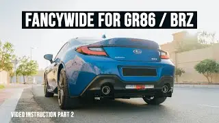 Toyota GR86 / Subaru BRZ Rear bumper diffuser by Fancywide. Instructions part 1.