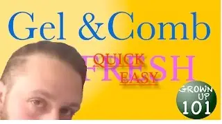 Side Slick Back hair Gel and comb tutorial FAST