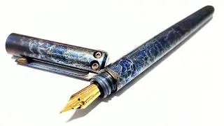 Affordable TITANIUM Tactical 2 in 1 Fountain Pen (EDC) & Entropic Anodize