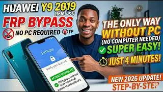 Huawei Y9 2019 (JKM-LX1) FRP Bypass 2026 | Google Account Remove FRP Unlock Without PC 100%