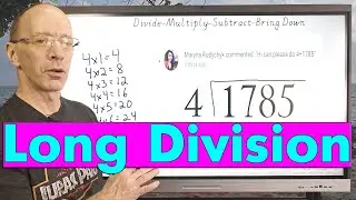 4 - Digit Long Division Maths Lesson