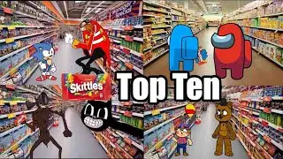 Skittles Meme Top Ten SONIC FNAF Amoung Us Siren Head -Meme Mentom