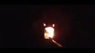 (2022) Jack-o-Lantern stuffed with fireworks, newspaper, and lamp oil